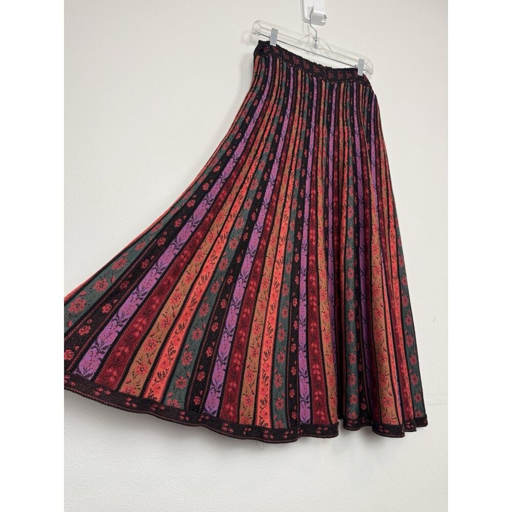 Anthropologie Cecilia Prado Pleated Midi Skirt Knit Women’s Large - Picture 7 of 11